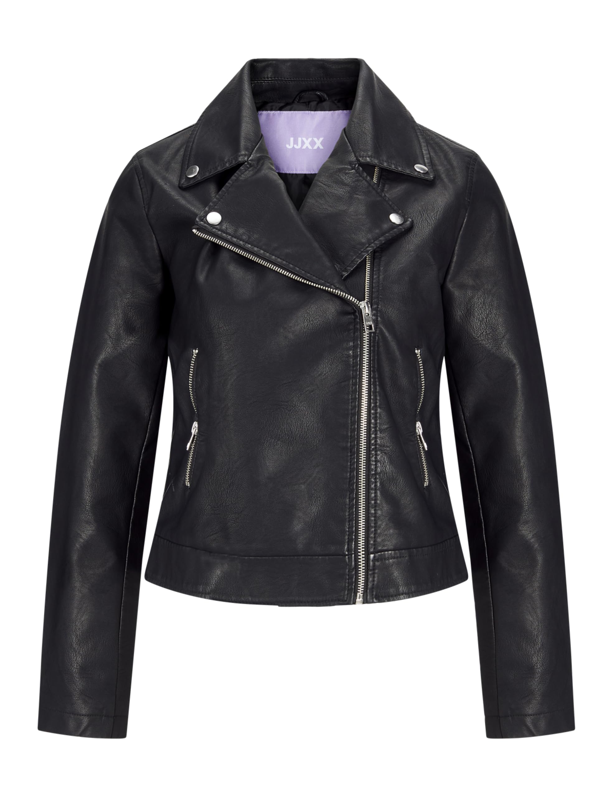 JJXX Women's JJXX JXGAIL Faux Leather Biker Jacket NOOS, Black, XS