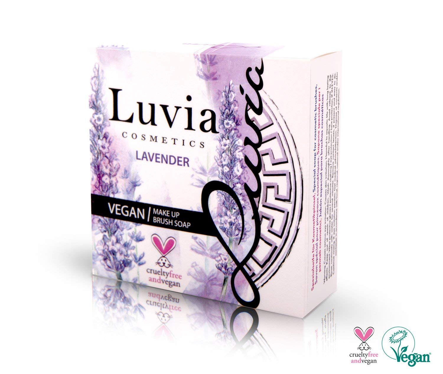 Luvia - Nettoyant pour pinceaux de maquillage - Savon pour pinceaux de maquillage - Savon mélangeur de beauté - 100 g - XXL - Nettoyant pour pinceaux de maquillage