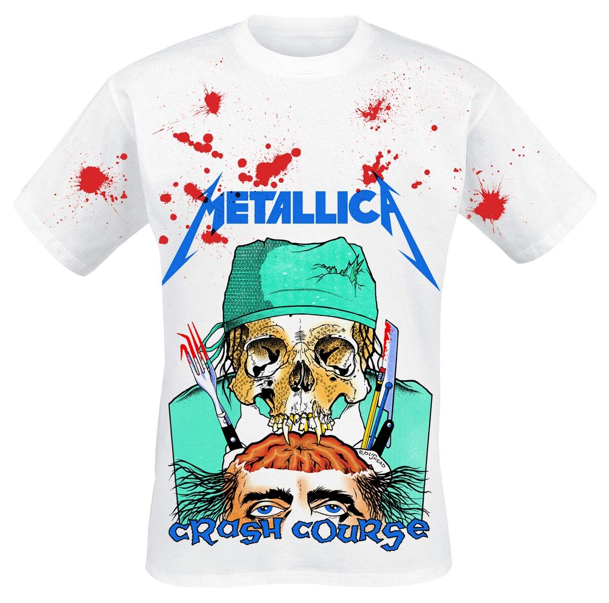 Metallica Crash Course - Jumbo Camiseta Blanco XL