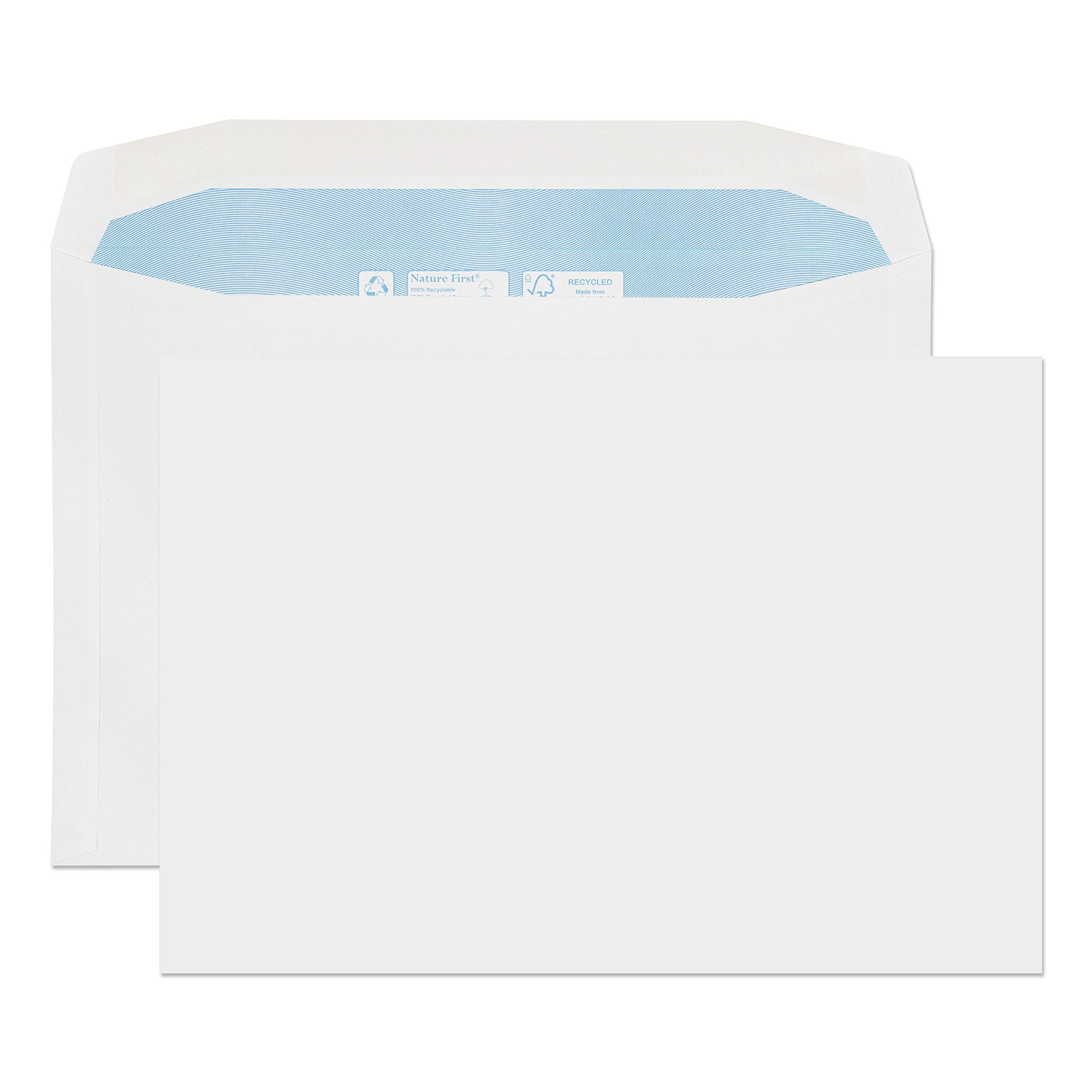 Blake Environmental - Biodegradable & Recycled Envelopes C4 (229 x 324mm) - Pack of 250 - Premium Quality 100GSM - Gummed - FSC Certified Eco White Envelopes - Stationery & Business Supplies (RN040)