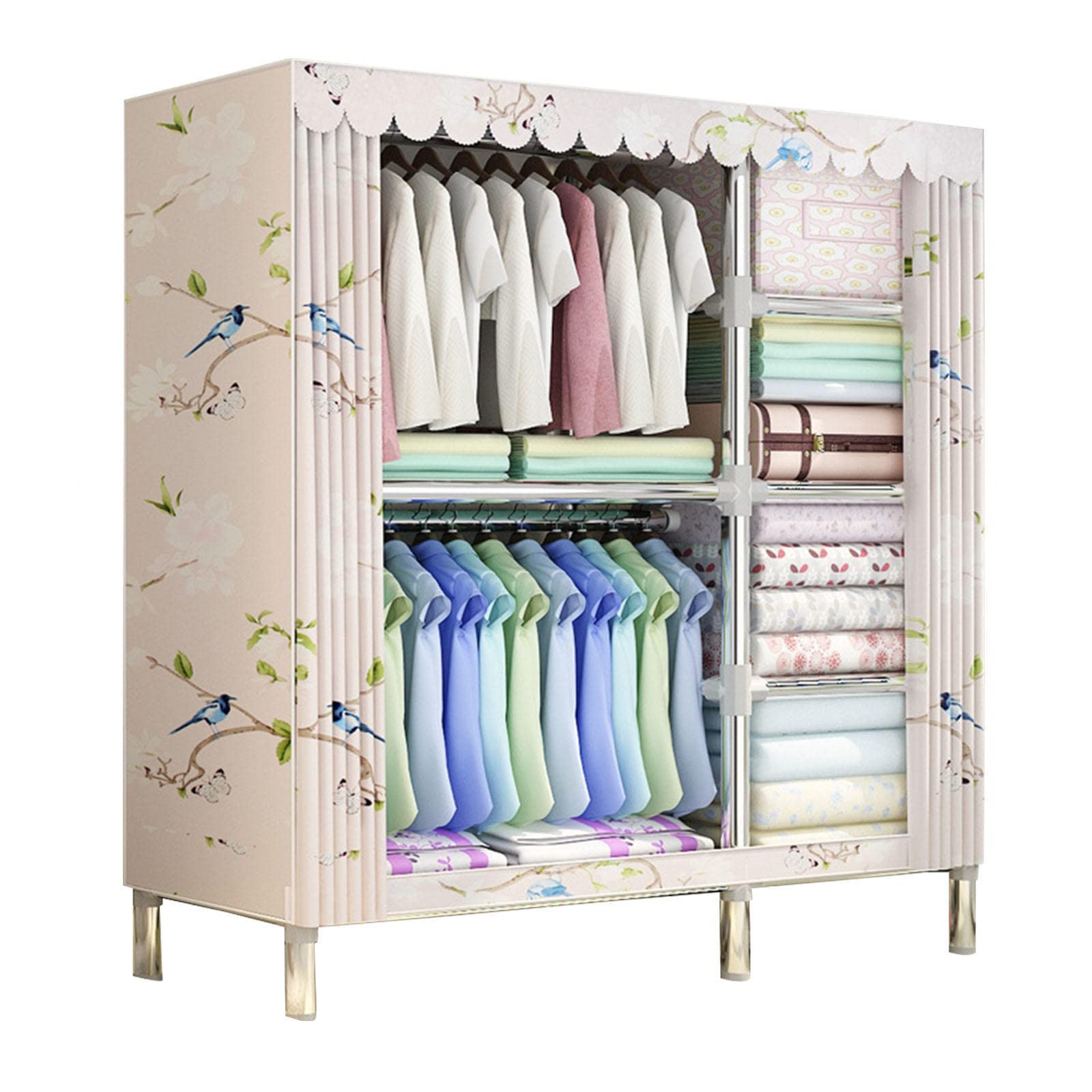 Penderie en toile et organisateur de rangement pour vêtements et sacs