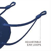 Vista 3 de Well Before KN95 - Paquete de 10 mascarillas desechables Mascarilla envuelta individualmente con lazo ajustable para las orejas