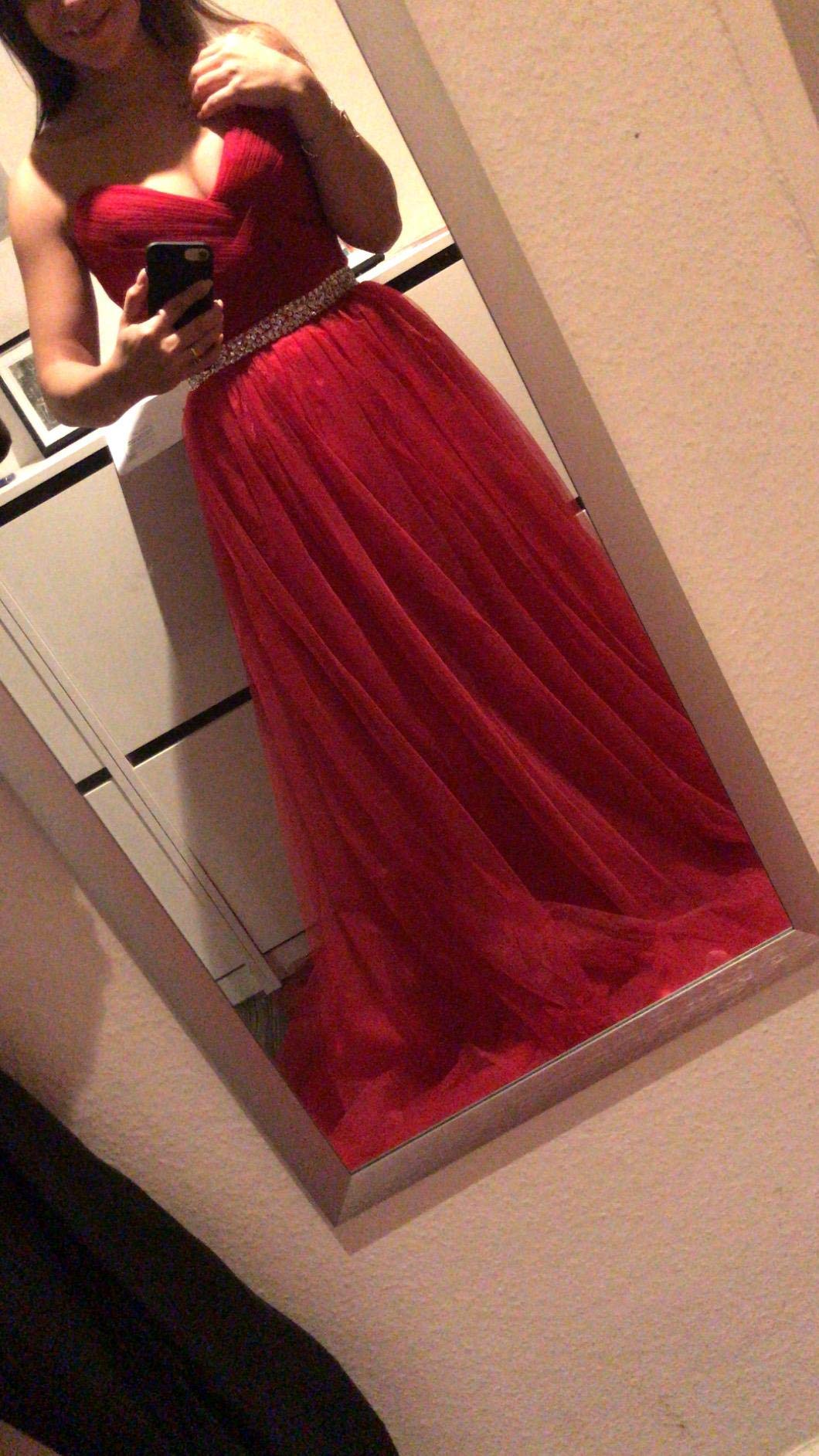 Misshow Robe Femme Longue Chic Soirée Dos Nu Epaule Nu Robe de Cocktail Longue Mariage en Tulle