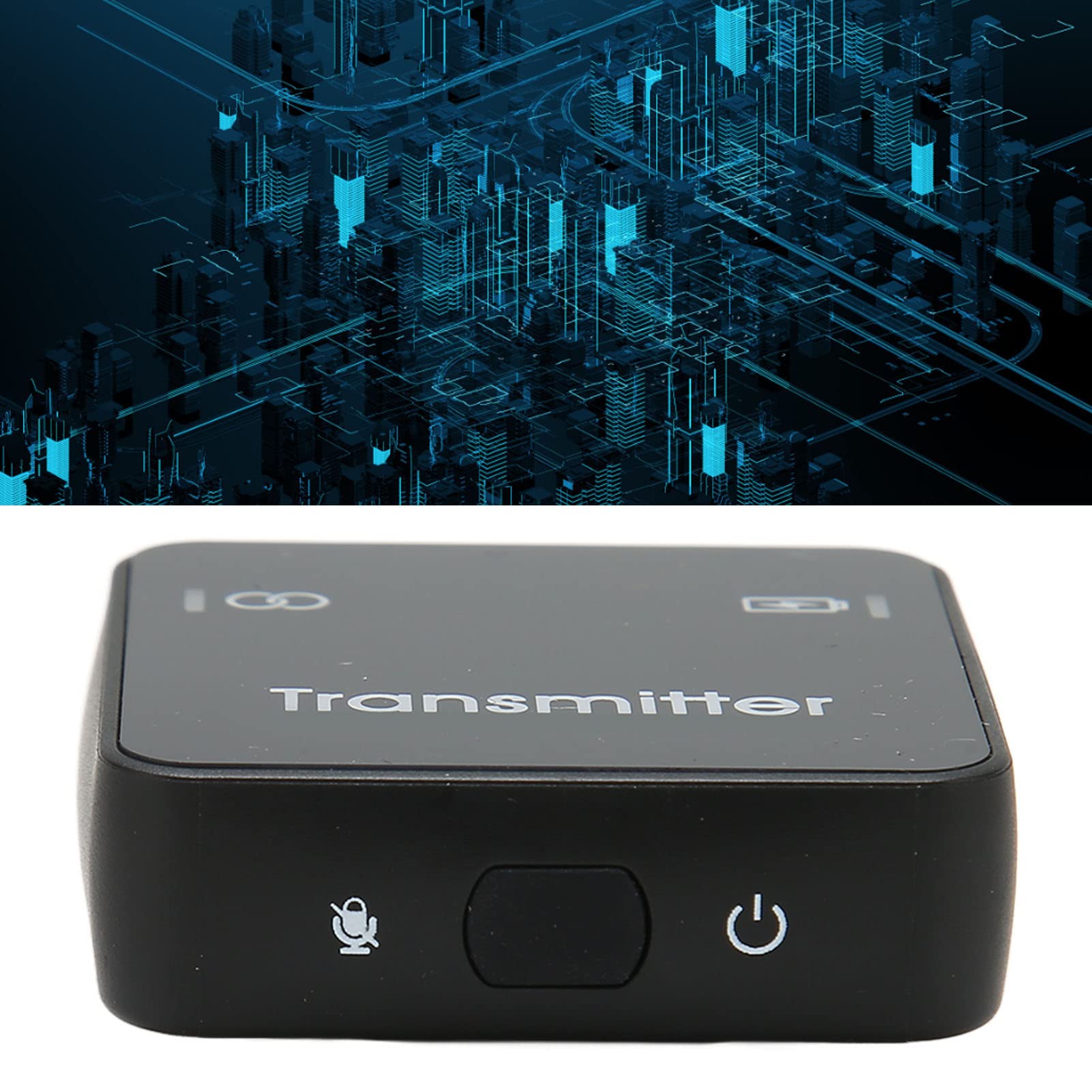 de Micrófono Lavalier Inalámbrico, Micrófono de Solapa de 2 Canales HiFi Inalámbrico de 2,4 GHz, con 1 Receptor, 2 Transmisores, para Cámaras DSLR, Videocámaras,