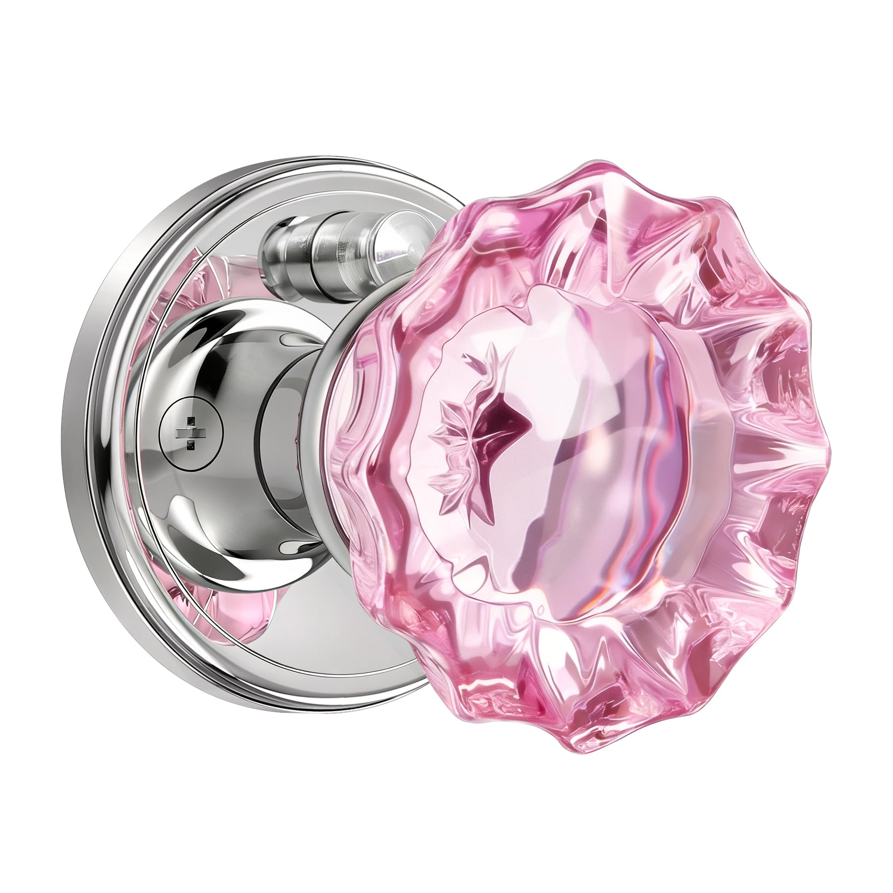 Glass Door Knobs Interior Vintage Privacy Door Knob with Lock — Amazon image 24