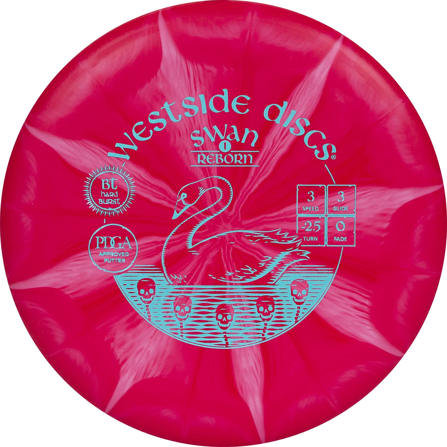 Westside Discs BT Hard Burst Swan 1 Reborn Disc Golf Putter Straight