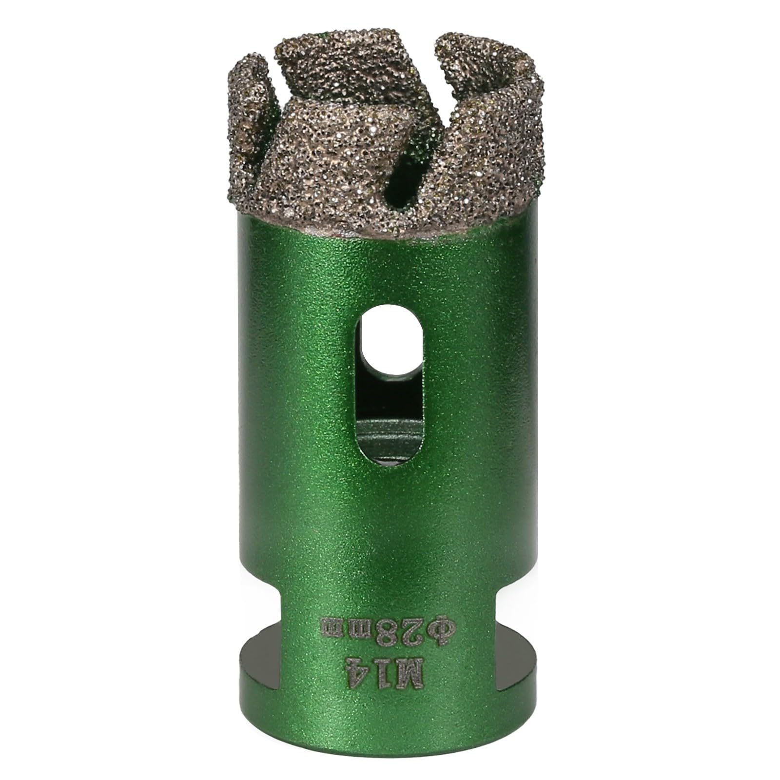 Vearter 28 mm Diamond Core Drill Bit, M14 Thread Connection Masonry Hole Saw