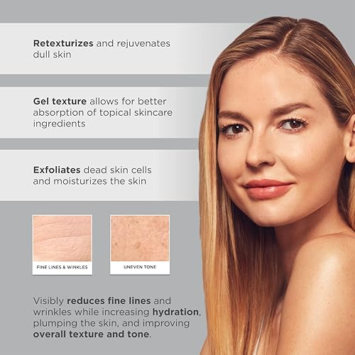 Miniatura 5 de Glytone Mini gel exfoliante rejuvenecedor – con 10.8% de ácido glicólico – Mascarilla facial rejuvenece y retexturiza para una piel brillante – sin