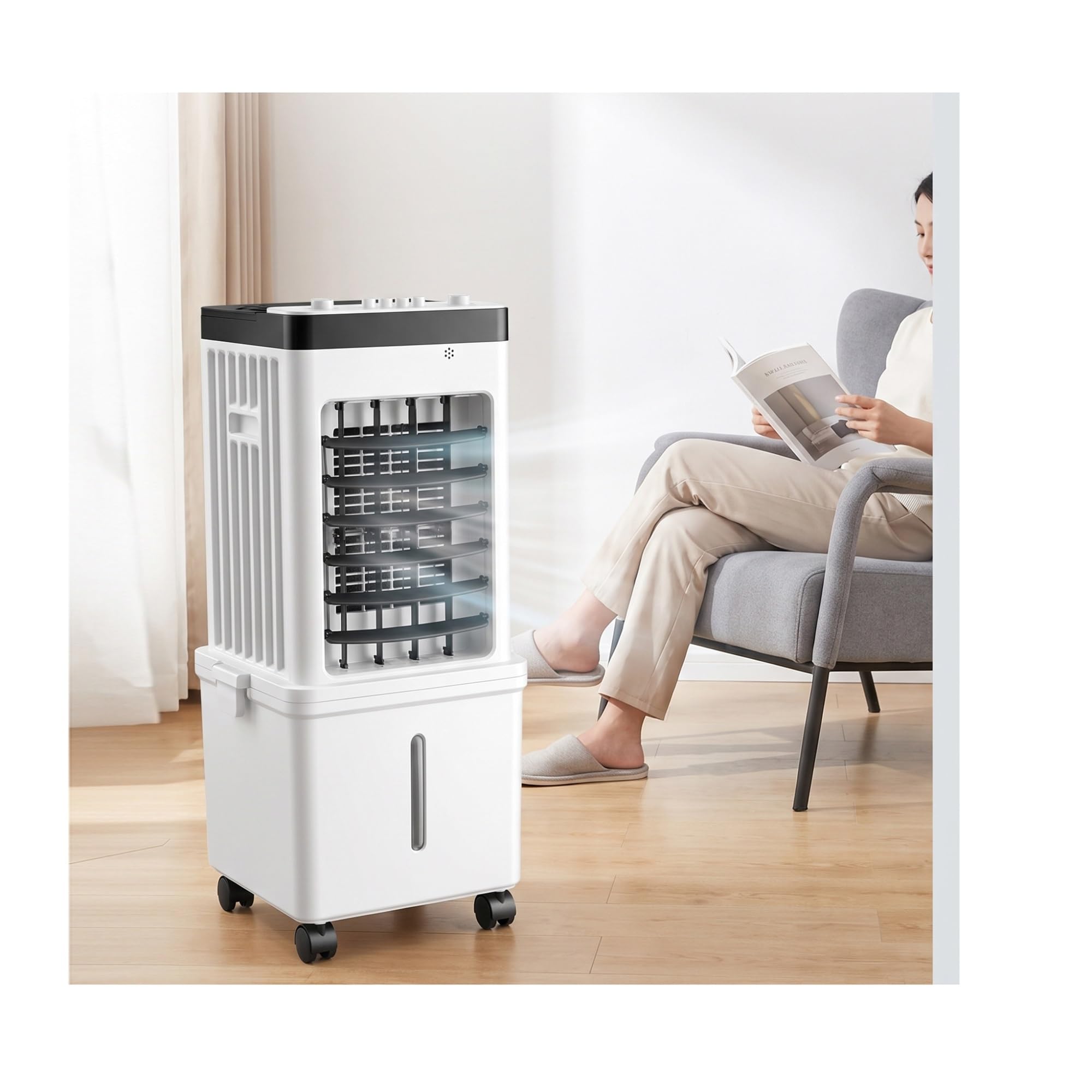 Qweasdf A Quiet Windowless Swamp Cooler，Portable Ir Conditioners
