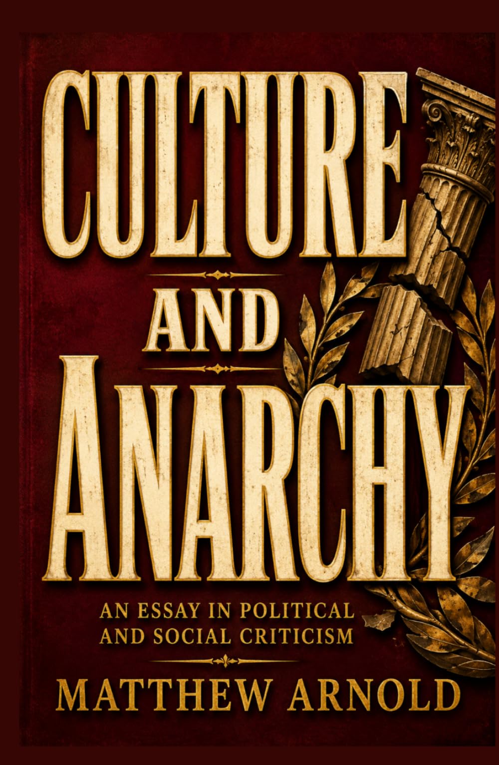 CULTURE AND ANARCHY: An Essay In Political And Social Criticism