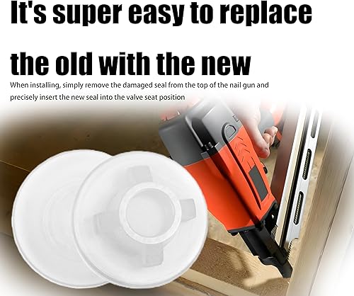Miniatura 7 de 4PCS 904750 Kit de collar de sello y clavador, kit de reparación de pistola de clavos, piezas de pistola de clavos de acabado, kit de reconstrucción