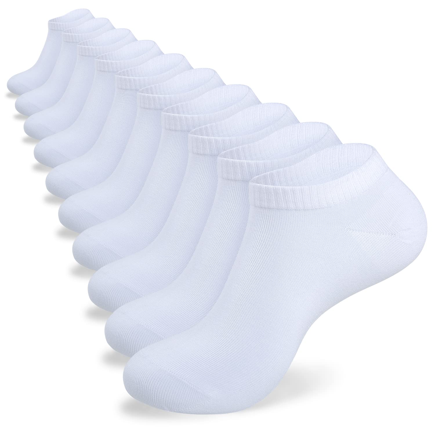 Trainer Socks Men Women (10 Pairs) Cotton Breathable Sports Socks Tennis Socks Running Socks-image-24