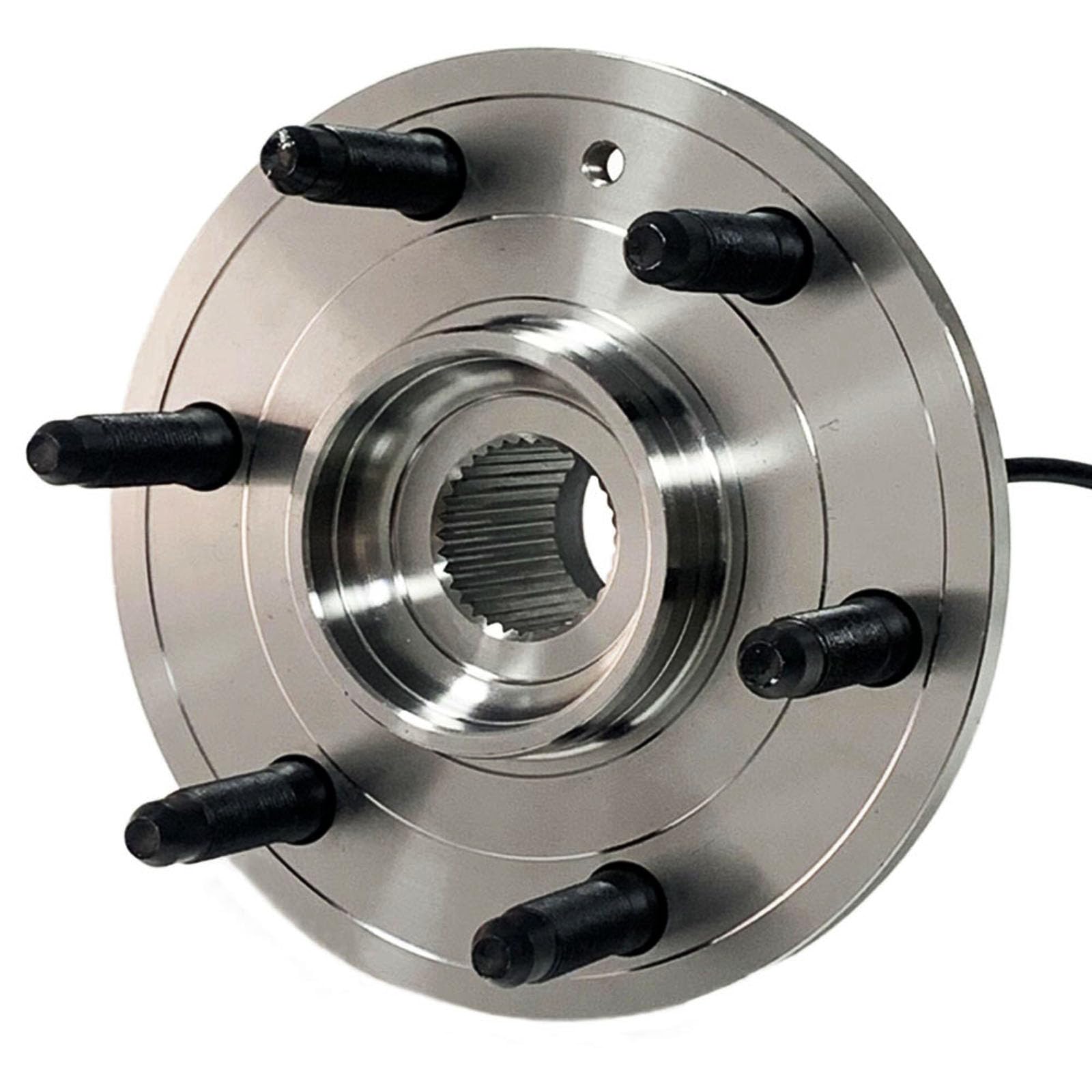 Front Wheel Bearing Hub Assembly For Chevy Blazer/GMC Yukon K1500/K2500 4WD | 2-Pack, 6 Lugs, W/ ABS Sensor Port - View #4