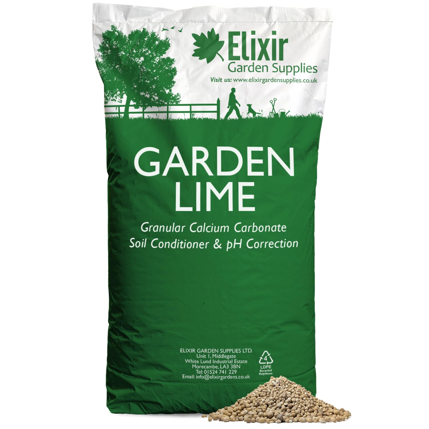 Elixir Gardens Garden Lime Granular Soil Conditioner 20kg | Treats over 560sqm