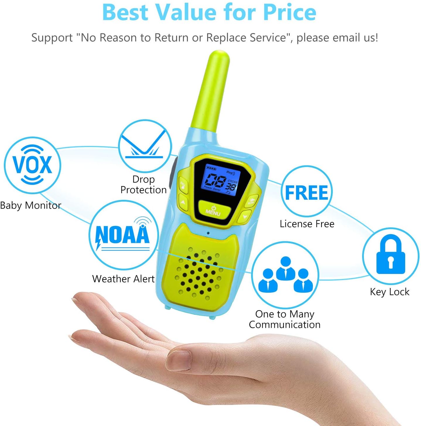 Onе-Dау Sаlе: Uр tо 70% оƒƒ Walkie Talkies for Kids Adults Long Range Rechargeable 3 Pack, Drop Proof Walkie Talkies Toys Gifts for Girls Boys Age 3 5 6 8 9 12, USB Walkie Talkies for Outdoor Indoor Play Camping Birthday Party Crаzу Dеаlѕ Walkie Talkies for Kids Adults Long Range Rechargeable 3 Pack, Drop Proof Walkie Talkies Toys Gifts for Girls Boys Age 3 5 6 8 9 12, USB Walkie Talkies for Outdoor Indoor Play Camping Birthday Party