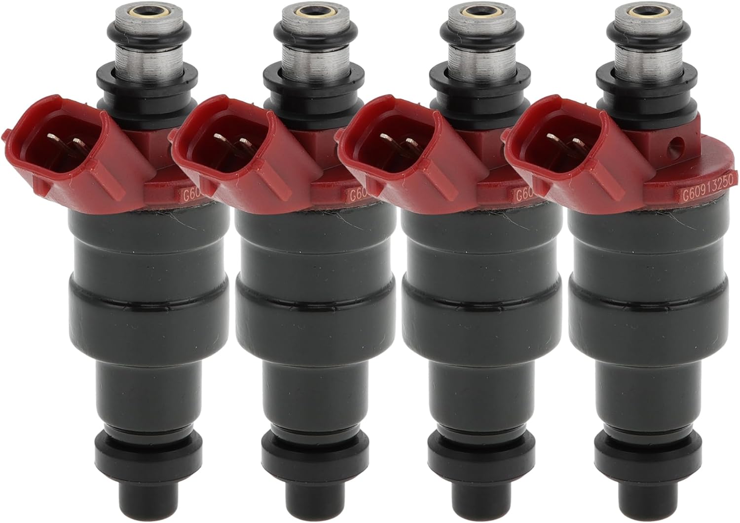 4 Pcs No.G60913250 Fuel Injector for Mazda B2600 2.6 1991-1993 for Mazda MPV Passenger 2.6 1991-1994 Car Engine Flow Match Fuel Nozzle Replacement