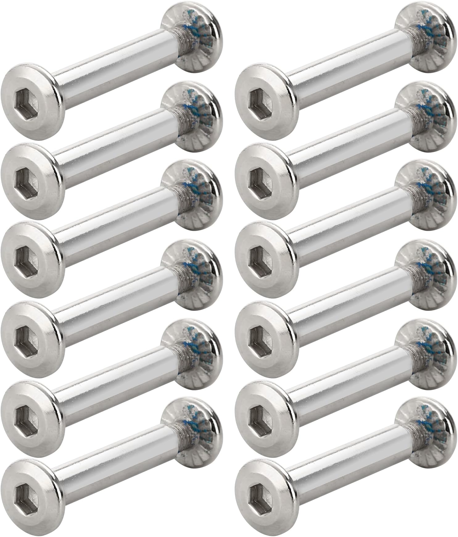 Inline Skate Wheel 15/64" Shaft Hex Socket Screw (10XSilver)