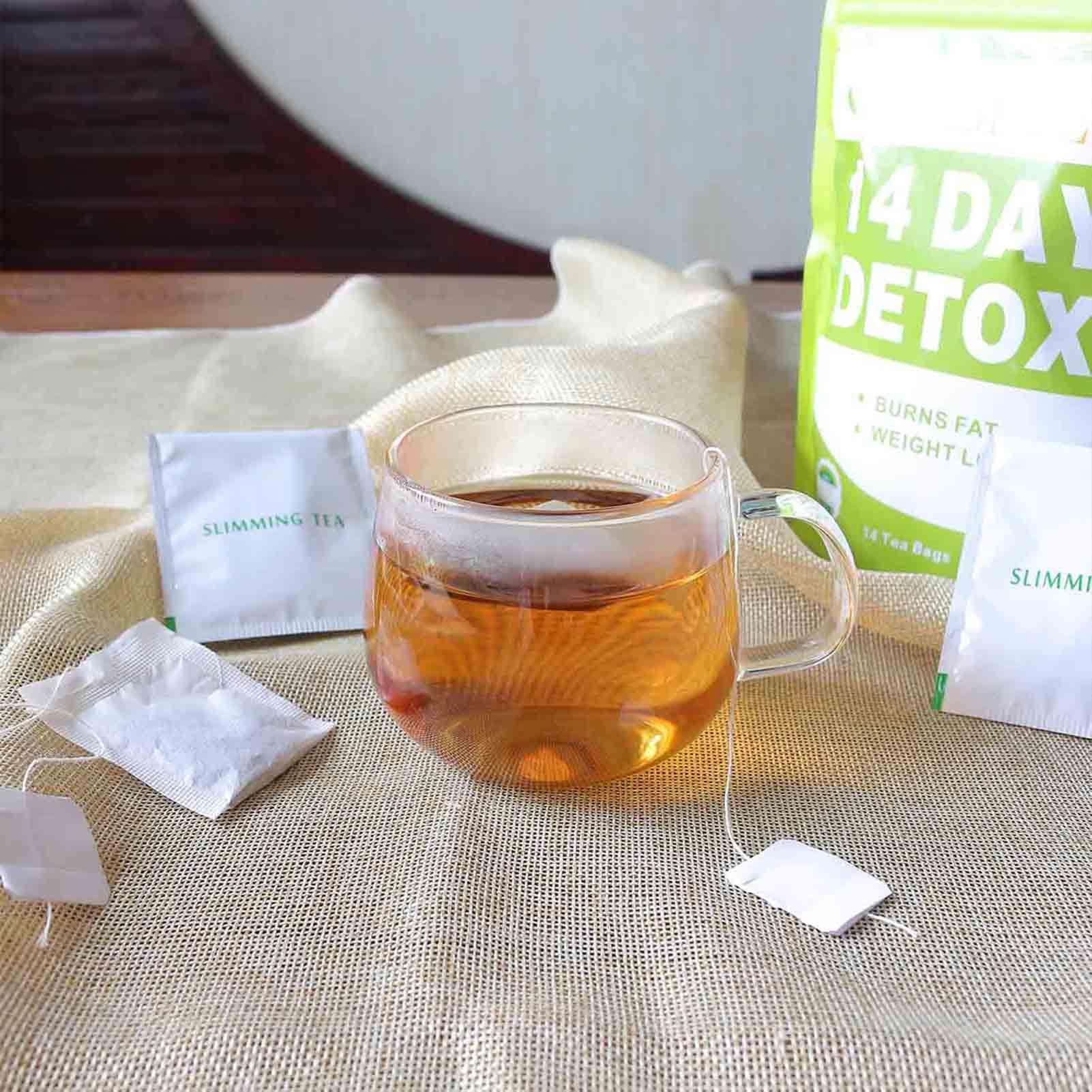 14-Tage-Tee zum Abnehmen,Natural Diet Slim Teepakete zur Diätunterstützung - Sanfte Entgiftung und Reinigung zur Gewichtsreduktion und zum Abbau von Bauchfett