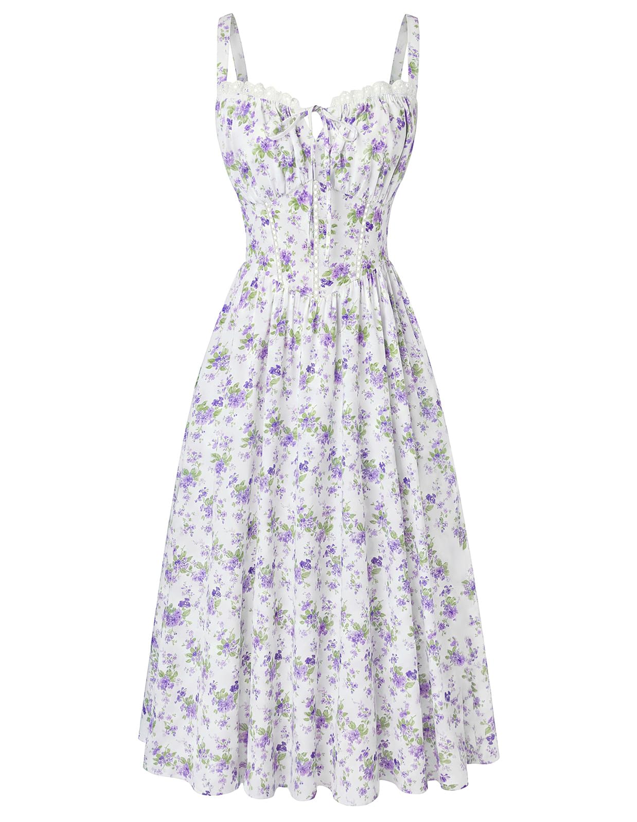 Scarlet Darkness Women 2026 Floral Corset Dress Summer Milkmaid Sundress