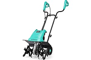 13.5AMP Corded Electric Tiller Cultivator 8-inch Depth & 16-Inch Width Tiller