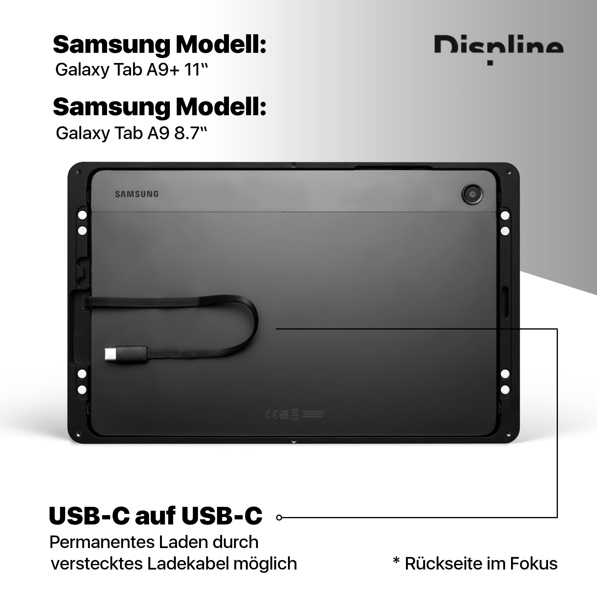 Companion Wall 2.0 - Tablet Wandhalterung für iPad, Air & Pro und Samsung Galaxy Tab - Tablethalterung mit Diebstahlschutz für die Wand - Hochwertige Verarbeitung & Zeitloses Design