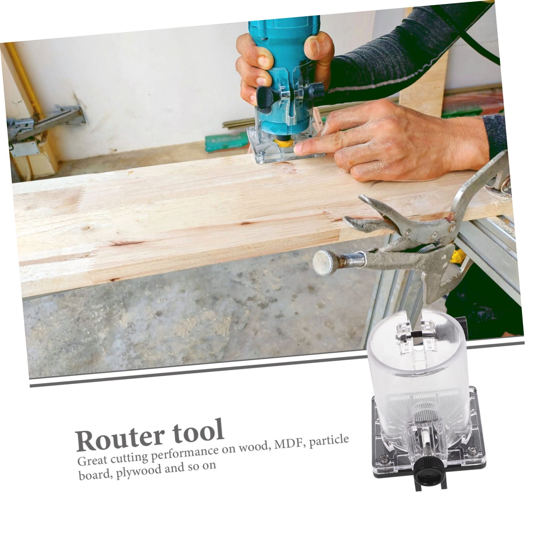 NUOBESTY Holzbearbeitungs Fräswerkzeug Nutenfräse aus Aluminiumlegierung mit Parallelem Schiebedesign und Rutschkanal für Präzise Holzarbeiten