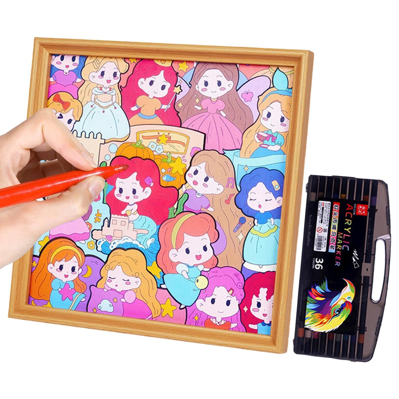Puzzle Giocattoli Educativi in Legno per Bambine