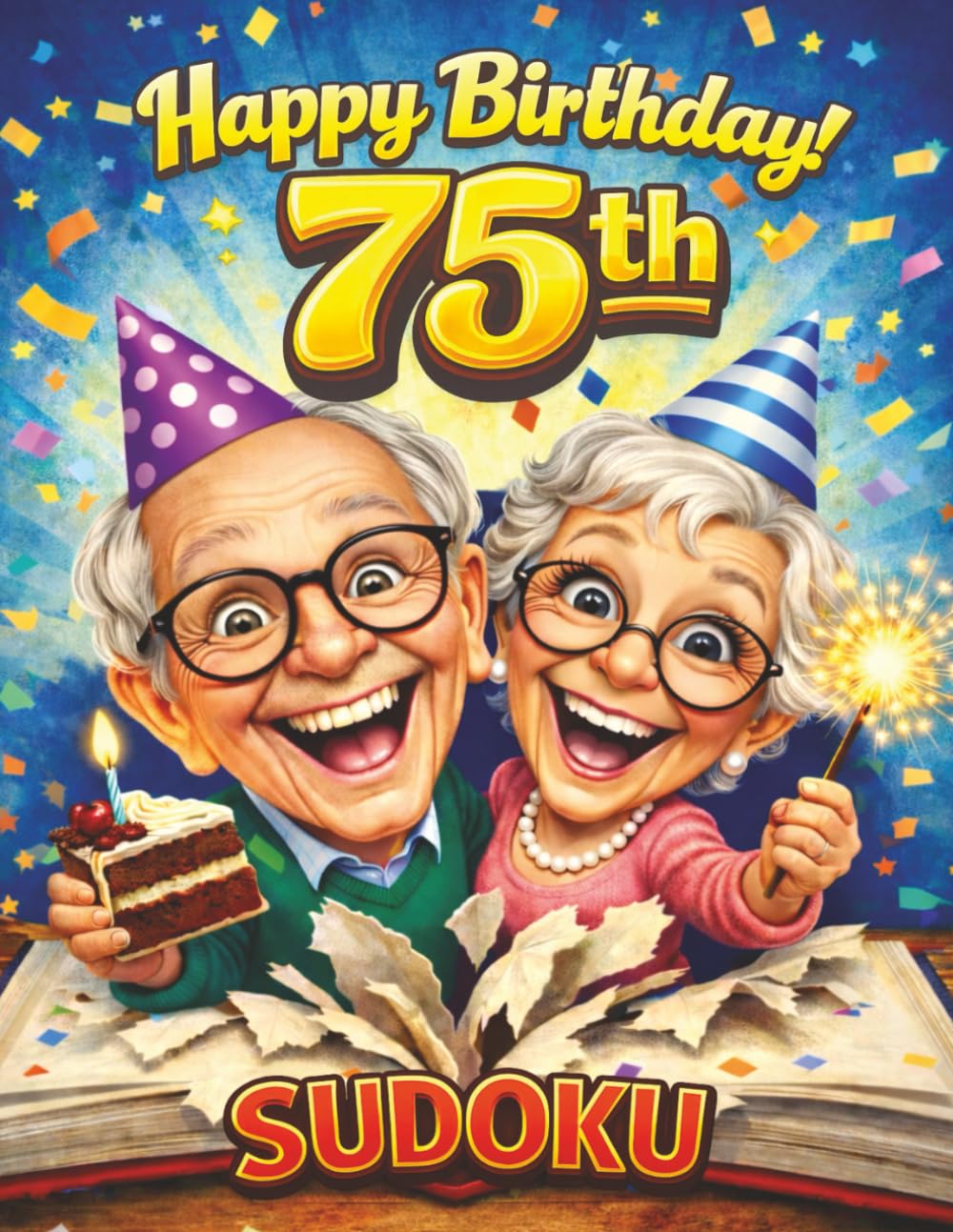 75th Birthday Sudoku Book: Fun Milestone Celebration Gift | Easy Large Print Sudoku for Adults & Seniors (Happy Birthday Celebration Puzzle Series)