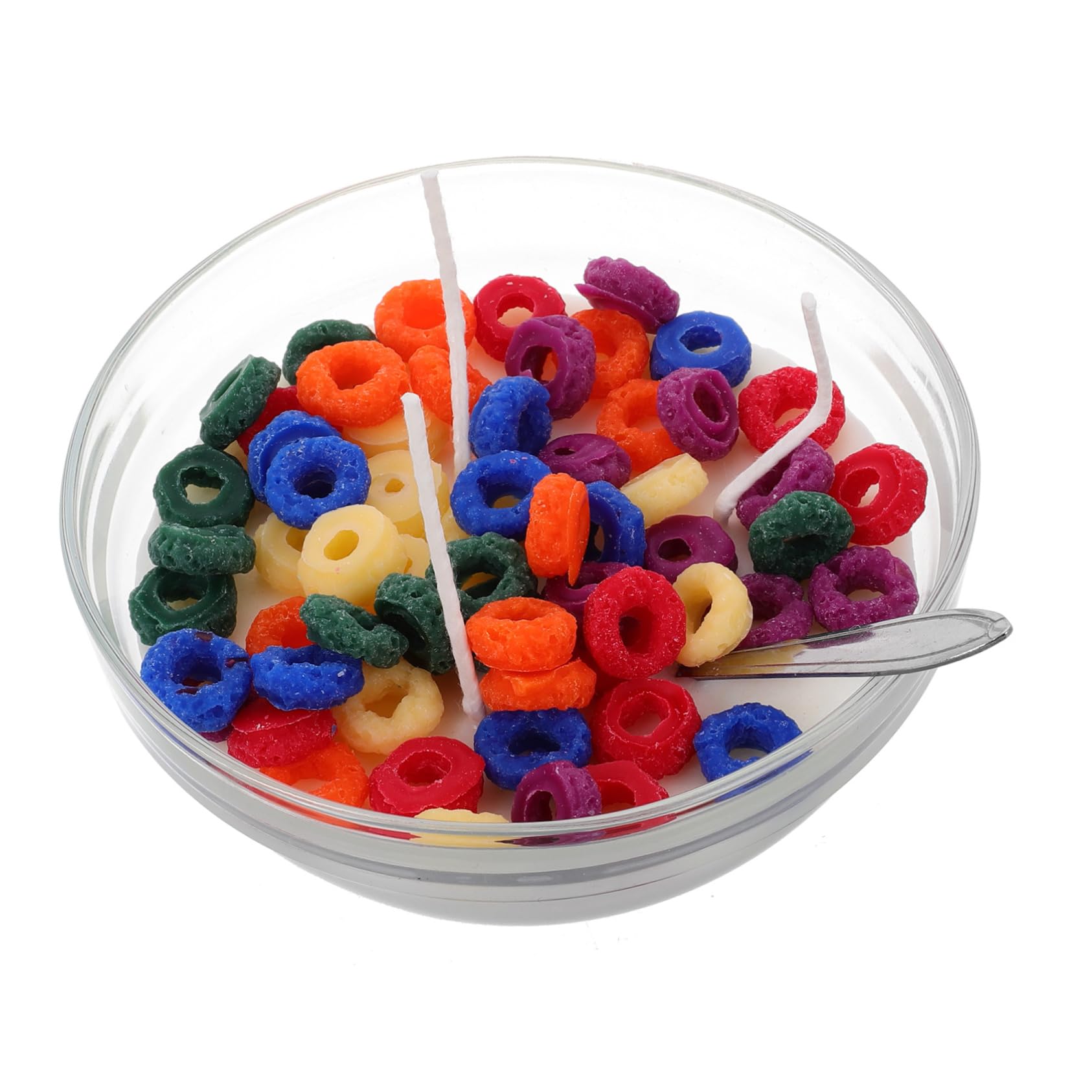 Neuartige Duftkerze Schale mit Müsli Stock Soja Glas Edelstahl