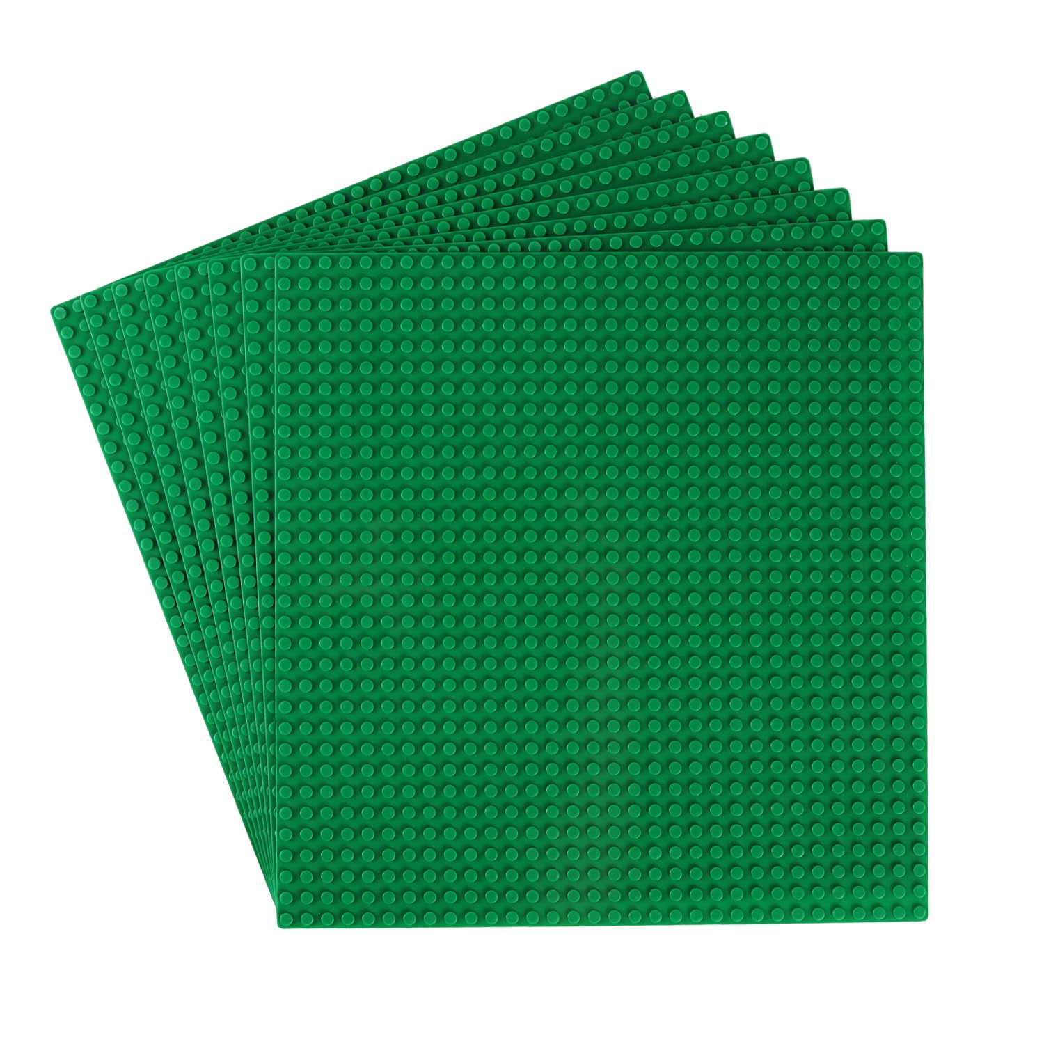 Reenwee 8 Packs Classic Baseplates, 10x10 inch with 32x32 Studs, Building Bricks Baseplate Compatible With Lego - Image 2