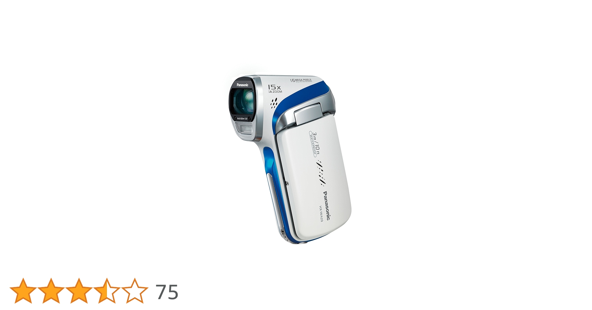 Panasonic HX-WA20 防水ビデオカメラ　ホワイト　　A-4 Panasonic HX-WA20 防水ビデオカメラ ホワイト A-4 Amazon.co.jp