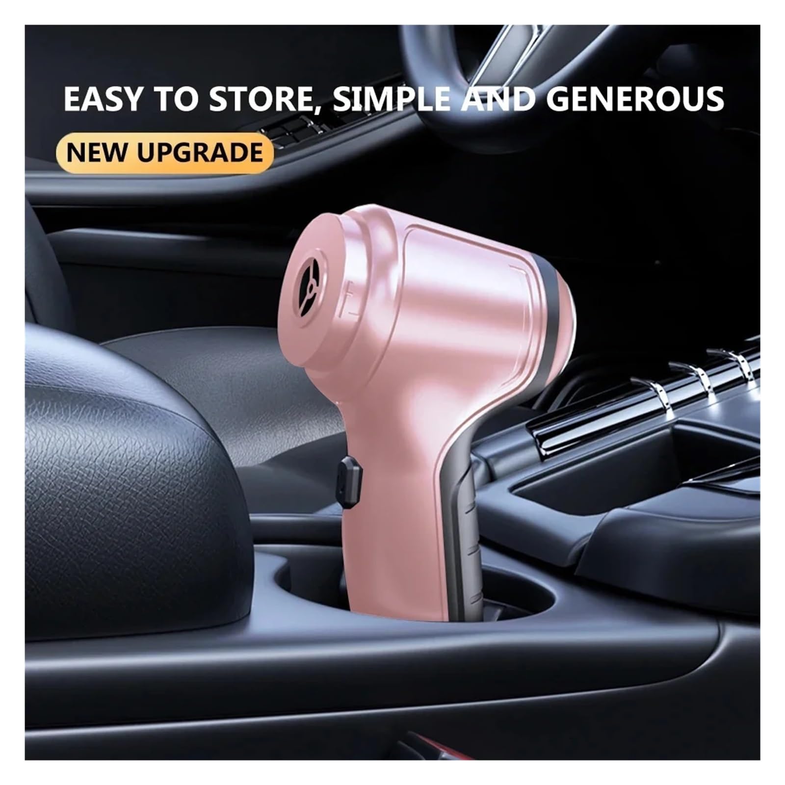 Aspirador De Coche Rosa 95000PA, Limpiador Portátil Inalámbrico Mano For Electrodomésticos, Máquina Limpieza Potente Limpieza Fácil Rápida Diversos Escenarios(95000PA Set 1)
