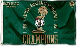 Boston Celtics 2023 2024 Champions Banner Flag
