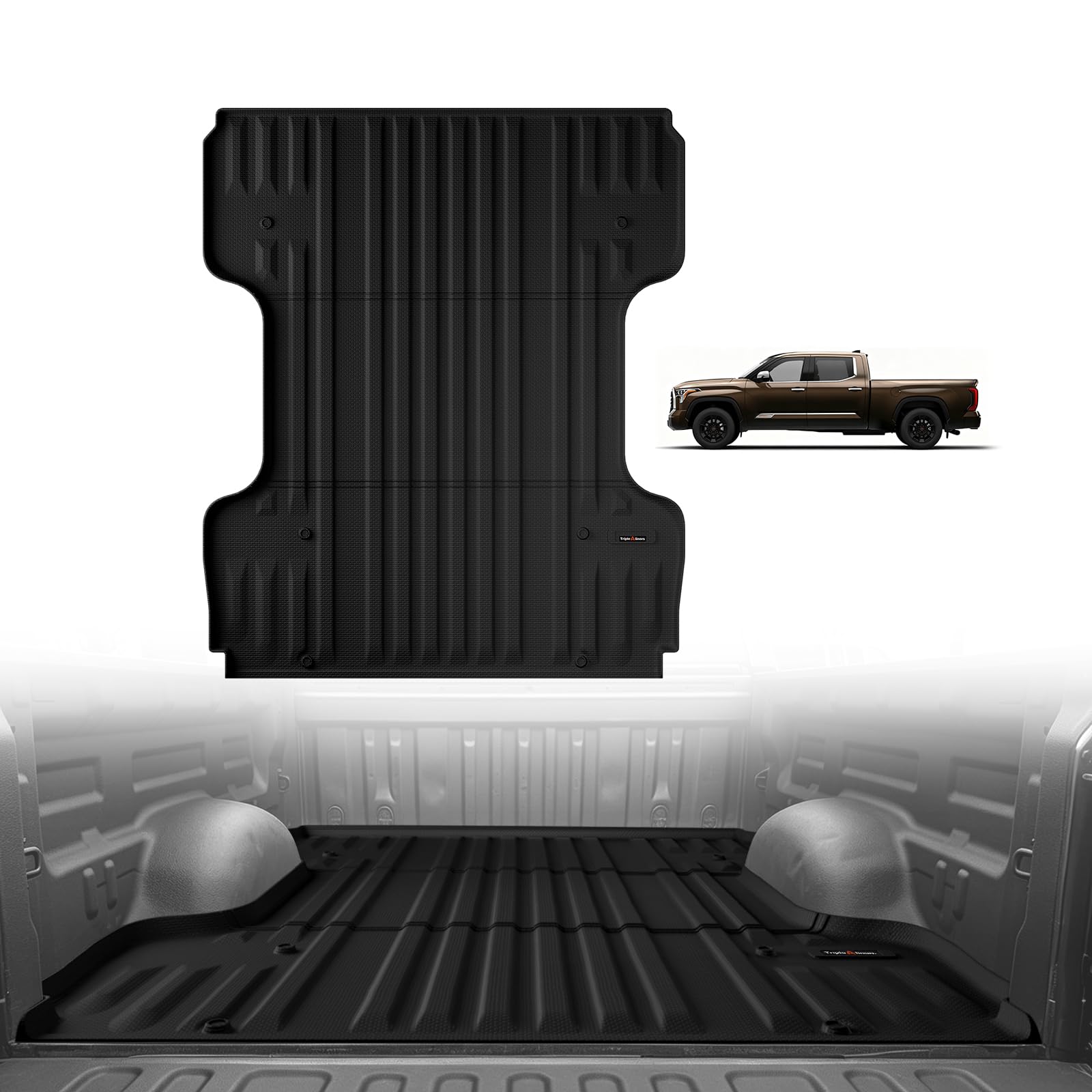 TripleAliners 6.5FT/6.5' Truck Bed Mat for 2007-2021 Toyota Tundra