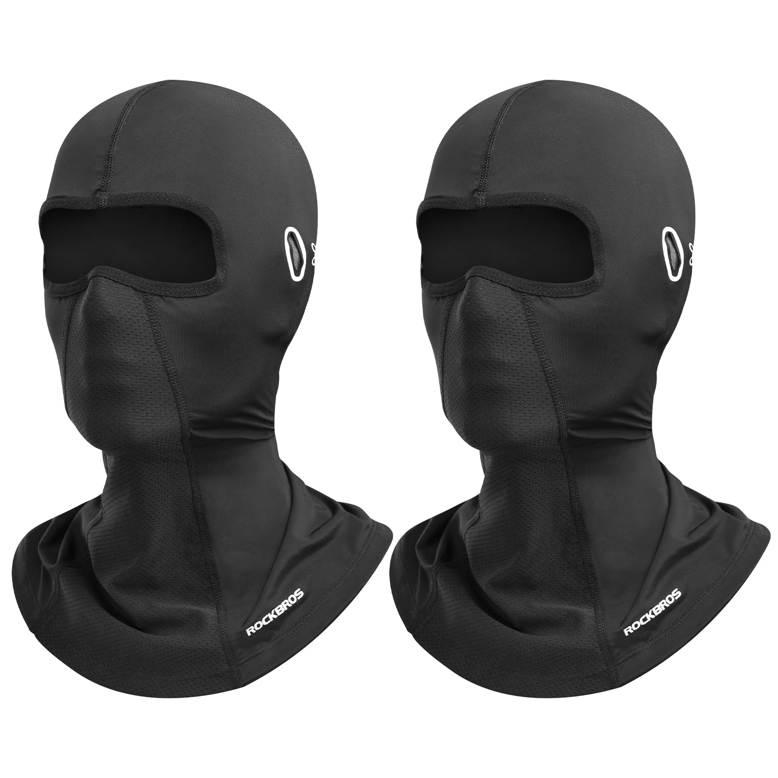 ROCKBROS Summer Balaclava Face Mask Sun Protection Cooling Neck Gaiter Breathable Face Covering Motorcycle Cycling Ski for Men Women