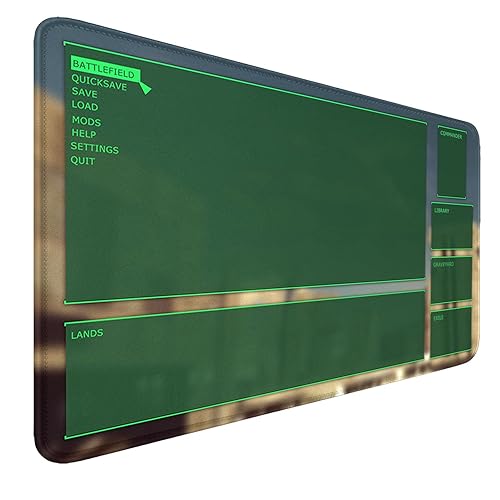 STORKY MTG MAT, 24" x 14" MTG Playmats, Stitched Edges, Anti-Slip, Mouse Pad, Storage Bag, Thickened 3mm, Fantasy Genre, 15+ Age, 1 Count - Playmat With Zones - Radiation