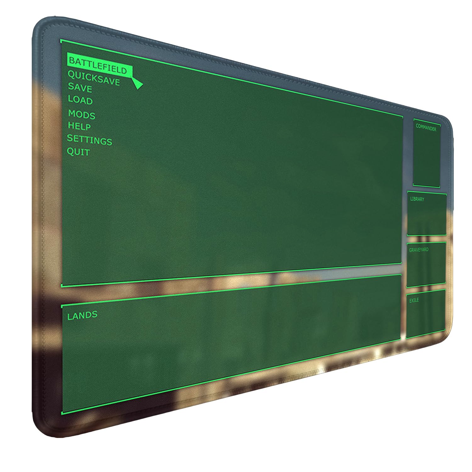 MTG MAT, 24" x 14" MTG Playmats Stitched Edges for MTG TCG Trading Card Smooth Rubber Surface Anti-Slip Mouse Pad with Storage Bag Thickened 3mm