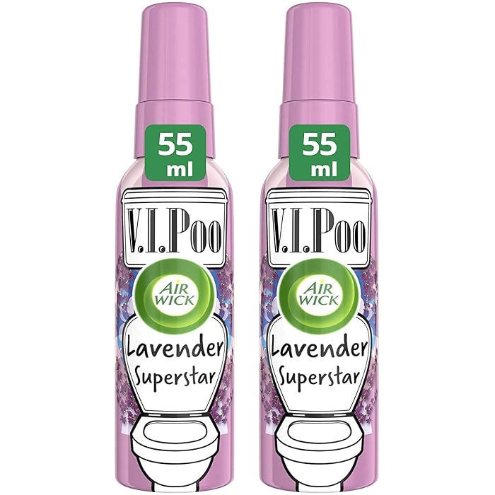Buy Air Wick VIPoo Lavender Superstar Toilet Spray (Pack of 2, 55ml