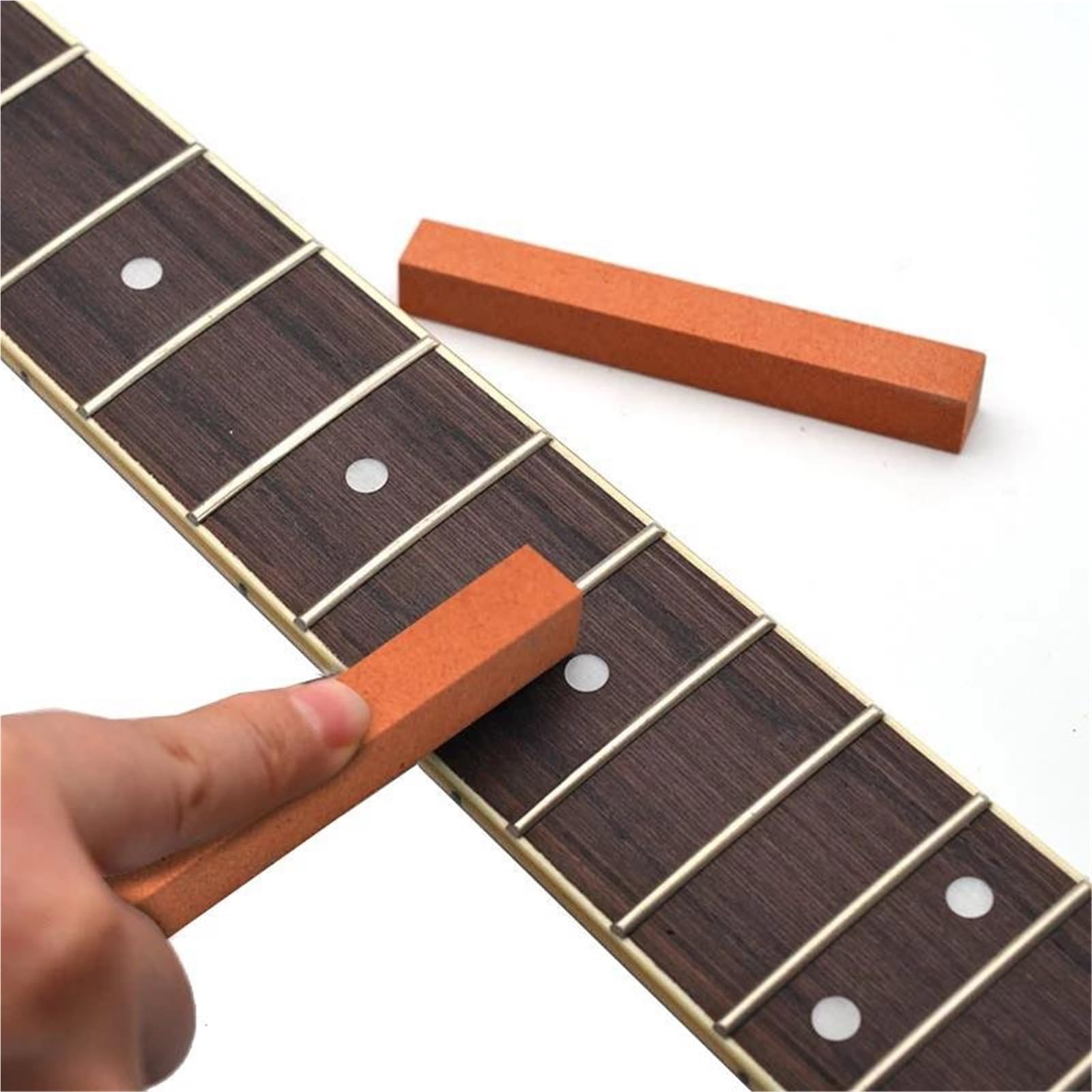 Narzędzia do gitar Narzędzie Do Poziomowania Progów Gitarowych Ochraniacze Szlifierskie Zestaw Części Naprawczych(9)