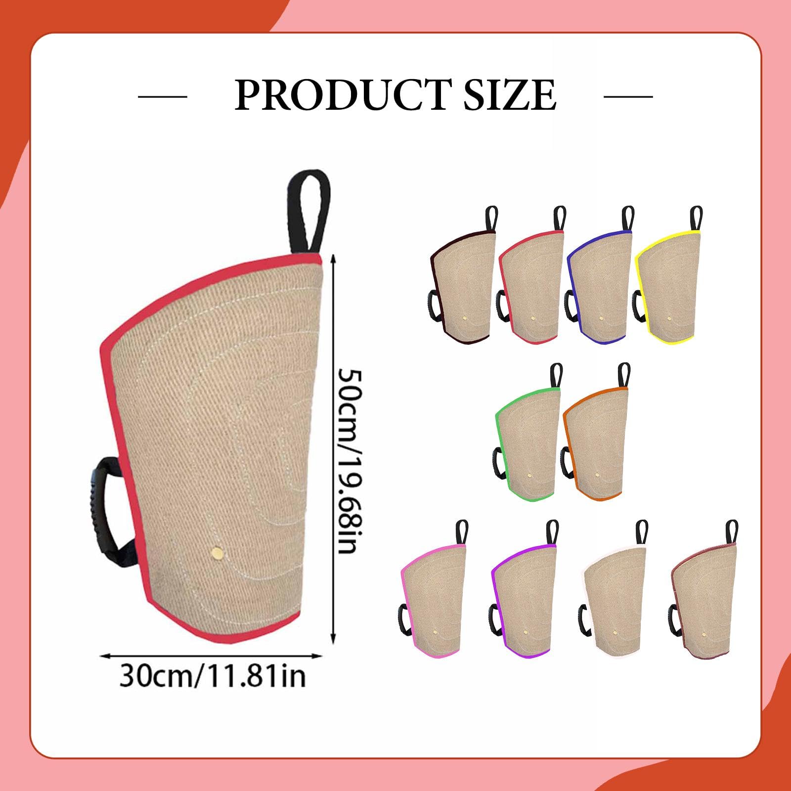 Mordedor Juguete Dentadura Brazo Entrenamiento Interactivo Acolchado Protección Perros Material Yute Adecuado Práctica Adiestramiento