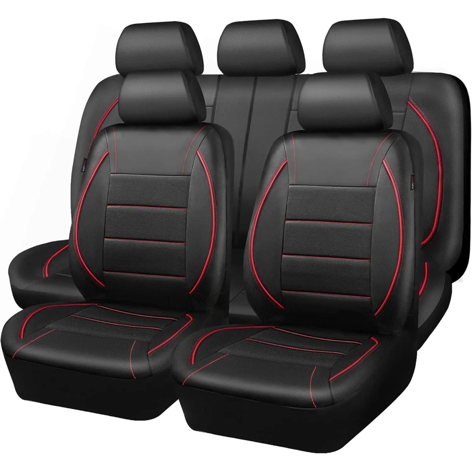 Pokrowce na siedzenia samochodowe do Fiat 600 (2023)/Abarth SUV 2023 2024 2025 2026-, wykonane ze skóry PU, wodoodporne, antypoślizgowe i oddychające, netto