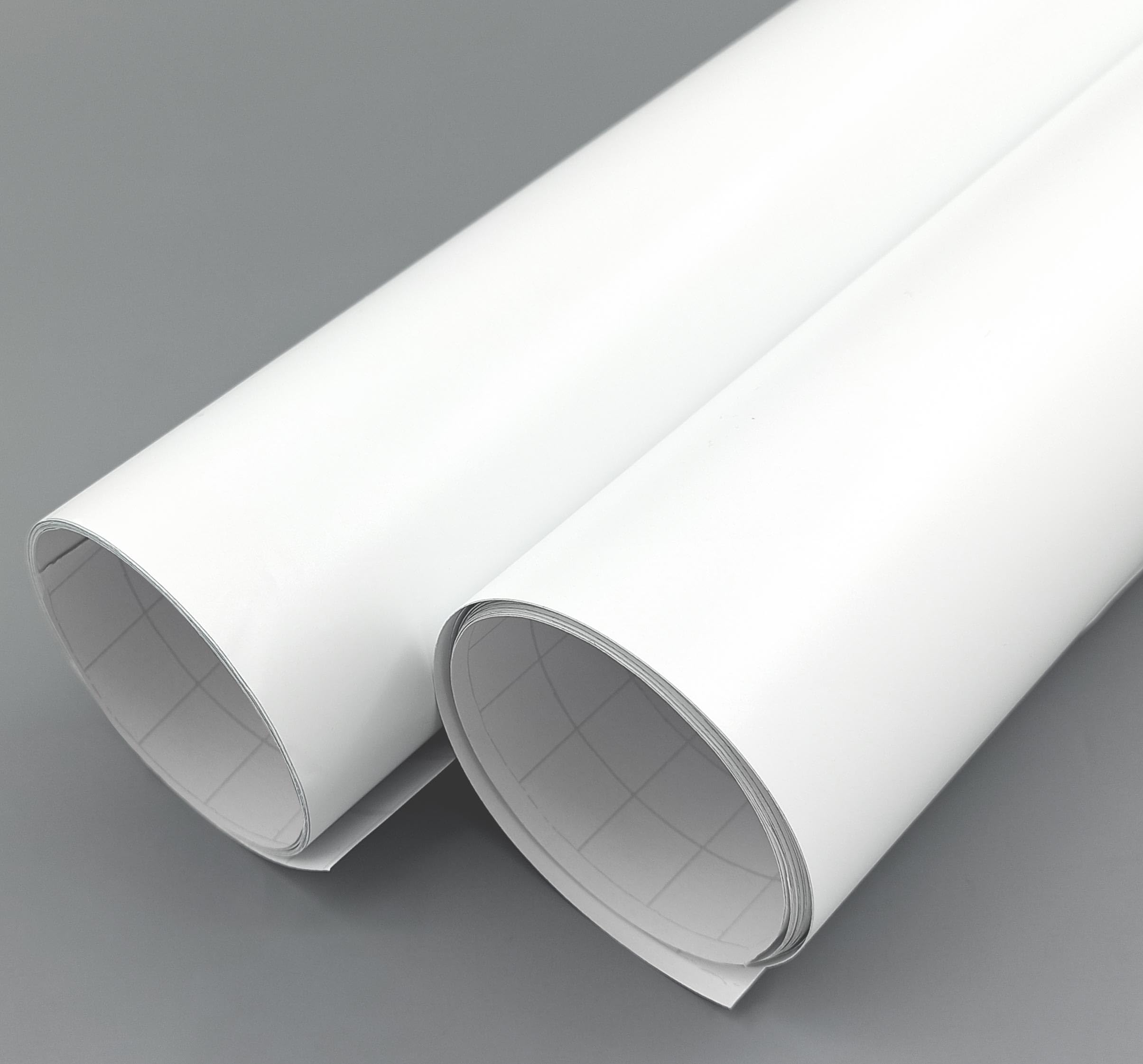 Vinyl Klej Biały Matowy 2ud 60x300cm do kuchni Meble ścienne Okna Rzemiosło Folia Wodoodporna Dekoracyjna (2ud 60x300 cm, Matowy biały)