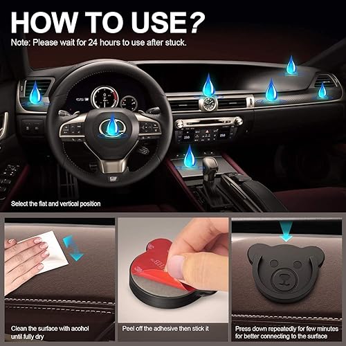 Miniatura 5 de TOPGO Soporte de silicona para teléfono con cierre de línea de teléfono plegable para el tablero, hogar, oficina, cocina, escritorio, pared (negro +