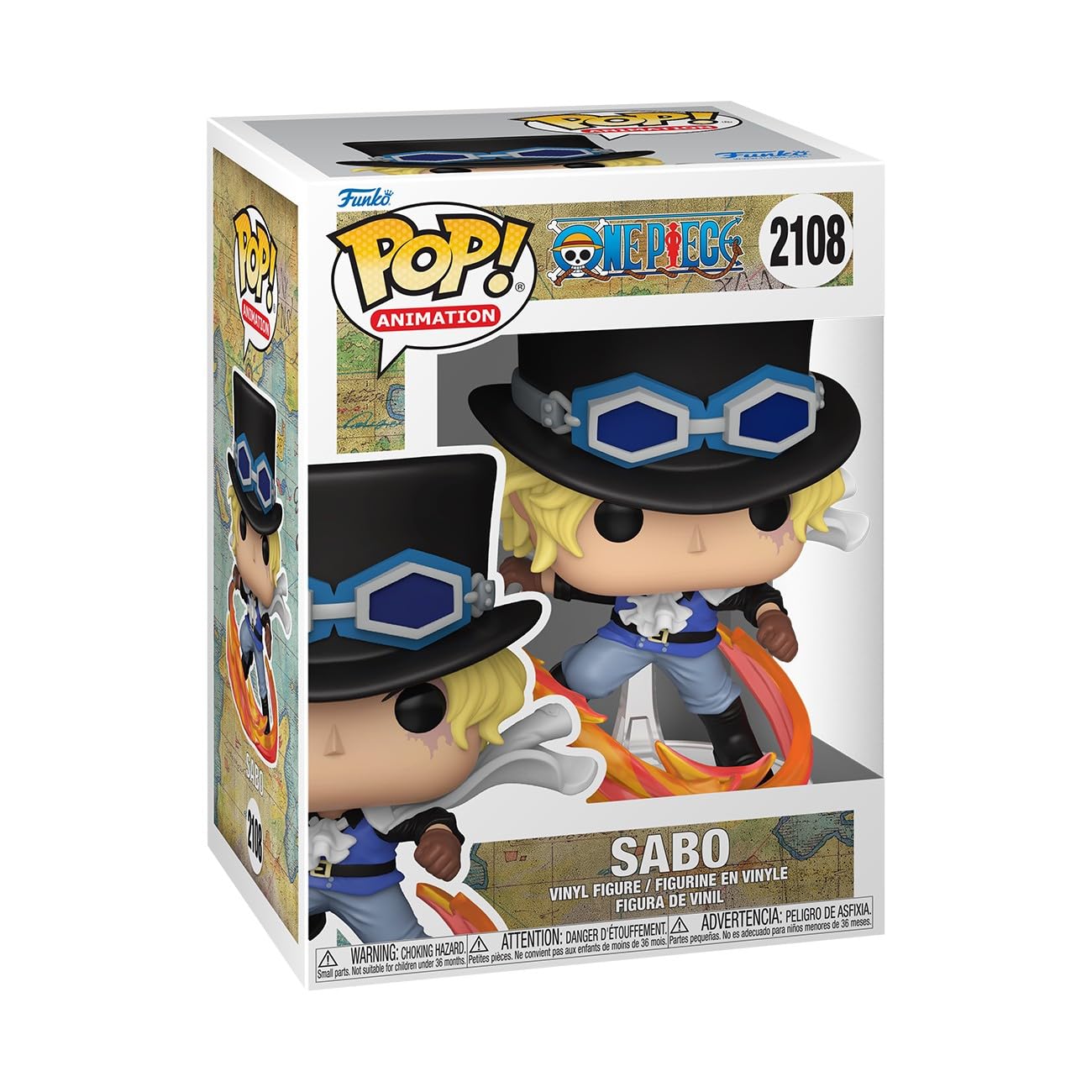 Funko Pop! Animation: One Piece - Sabo - Collectible Vinyl Figure - Gift Idea - Official Merchandise - Toys for Children and Adults - Figure Model for Collectors and Display