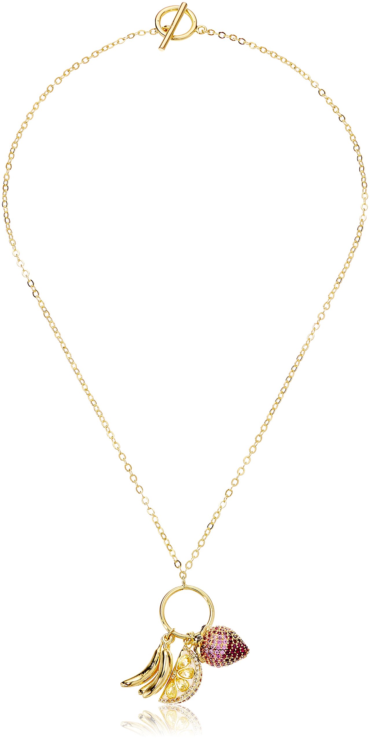 Noir Jewelry Pinheiros Charm Necklace, 16.5"