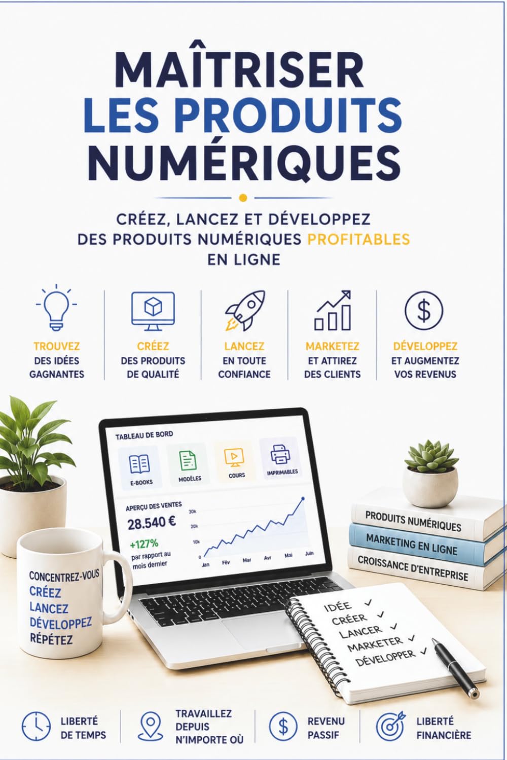 Maîtriser les Produits Numériques: Créez, lancez et développez des produits numériques rentables en ligne