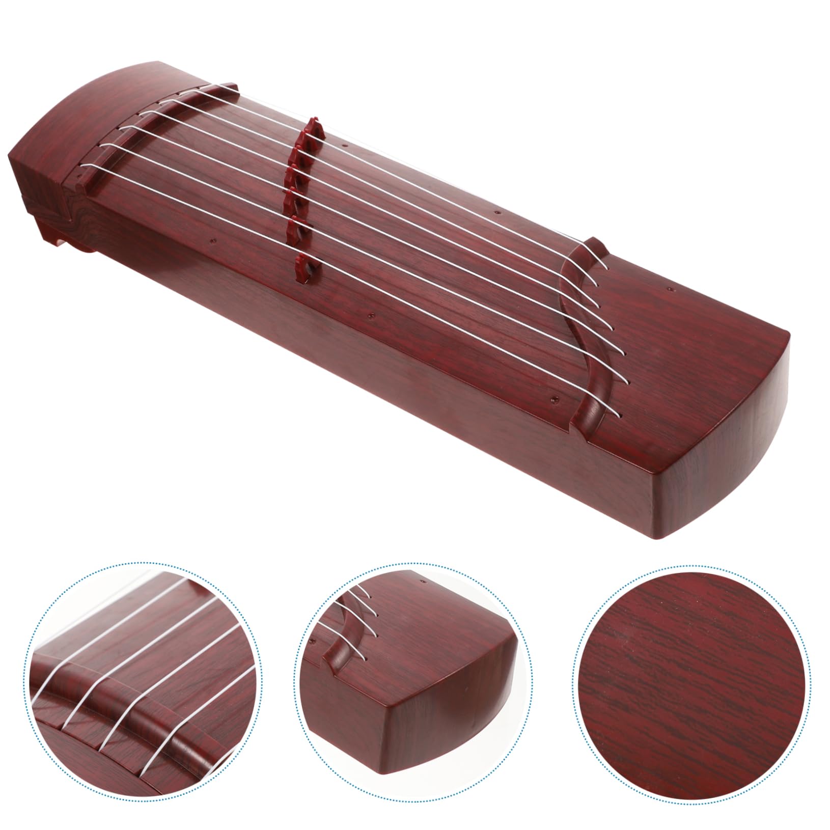 Vaguelly Guzheng Jouet Éducatif Miniature pour Garçon Fille Instrument à Cordes Pratique pour Débutants et Matériau pour Photographie et Décorations