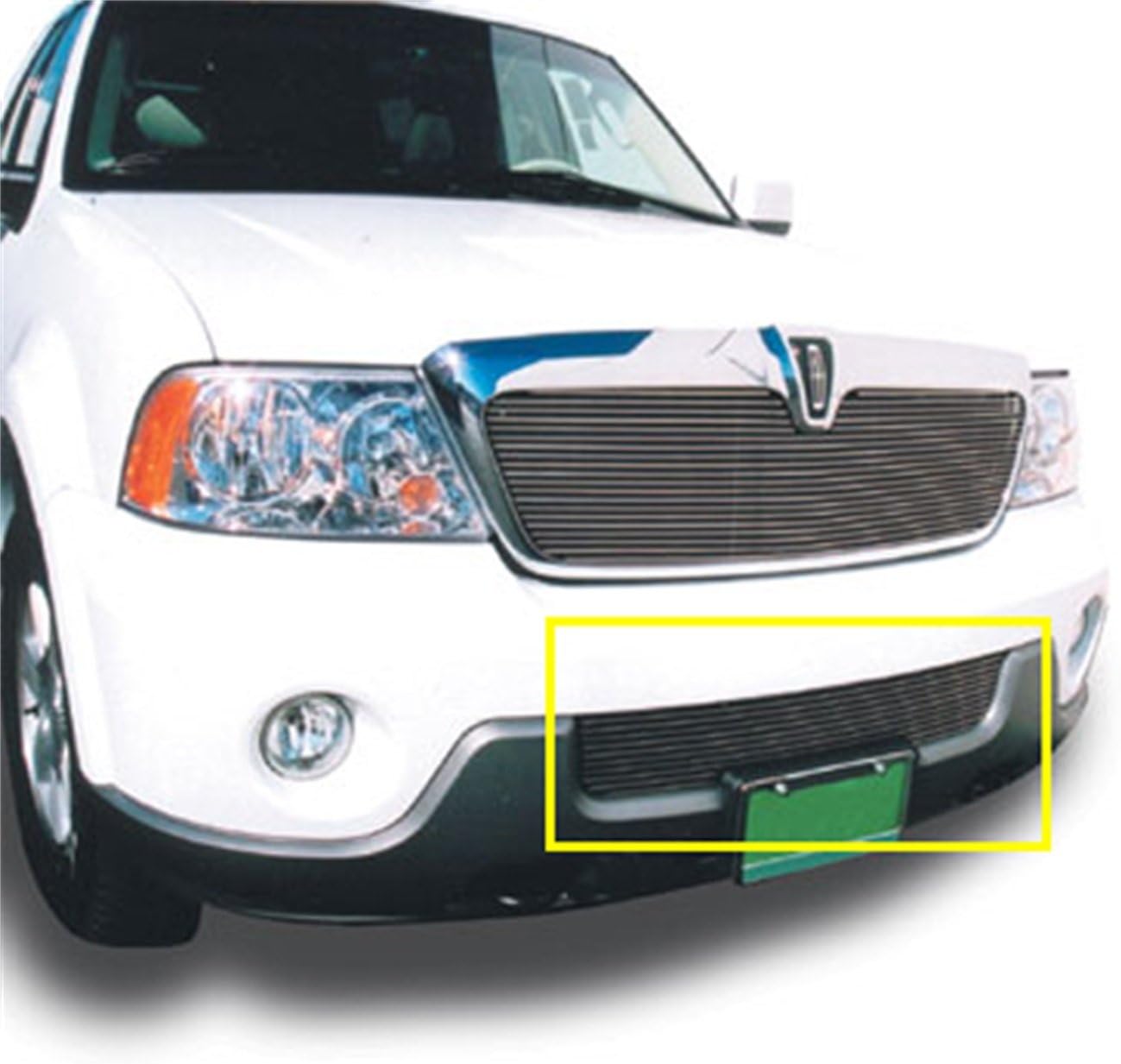T-Rex 25696 Horizontal Aluminum Polished Finish Billet Bumper Grille Bolt-on for Lincoln Navigator
