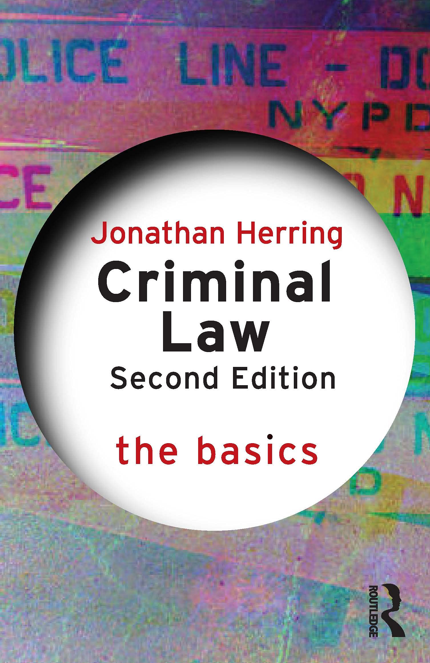 Criminal Law The Basics by Jonathan Herring PAPERBACK 9780367626969