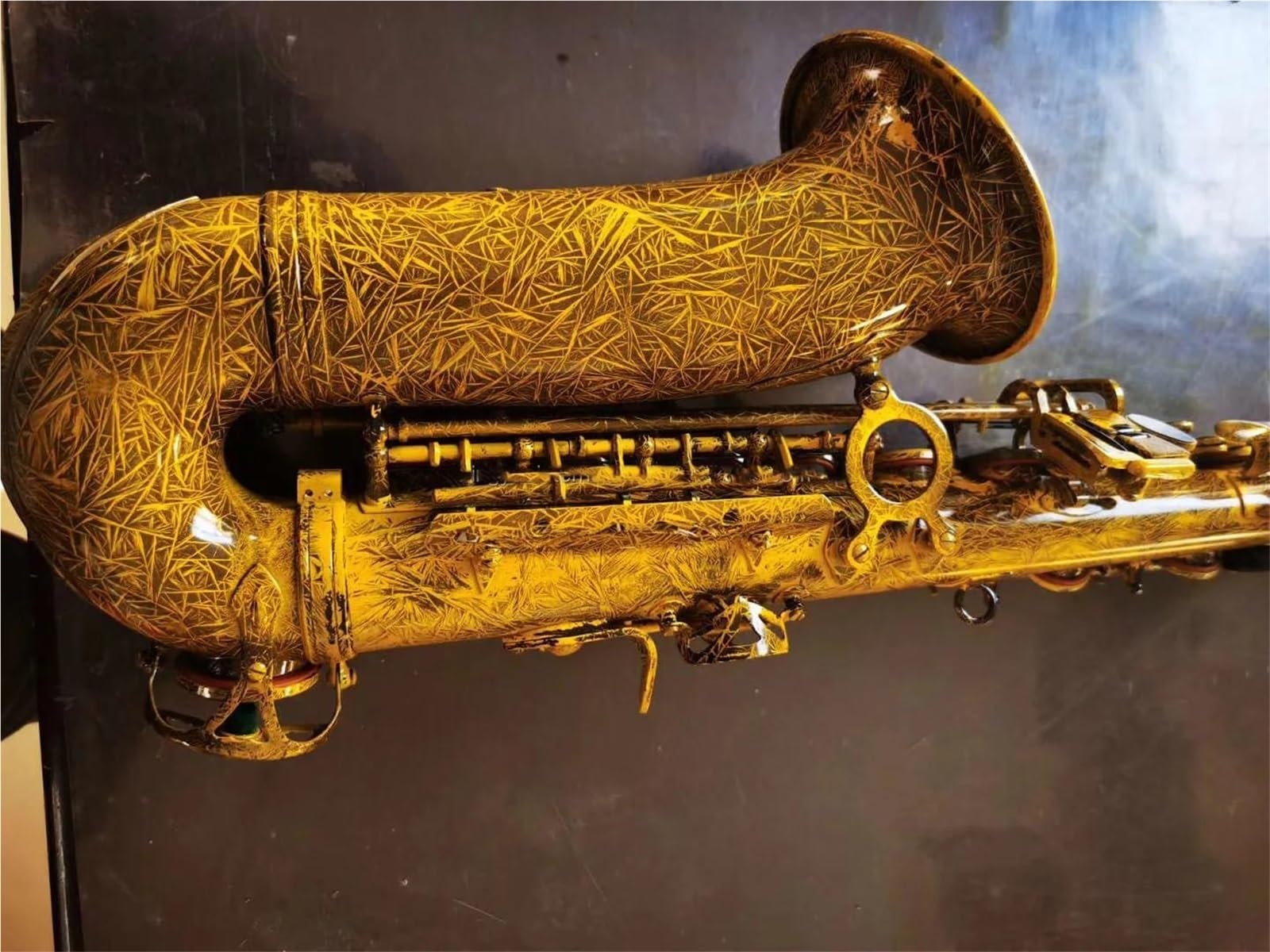 Professionelles EB-Altsaxophon Messingkorpus Saxophon
